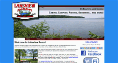 Desktop Screenshot of mnlakeviewresort.com