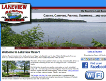 Tablet Screenshot of mnlakeviewresort.com